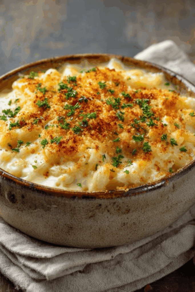 Homemade mac and cheese