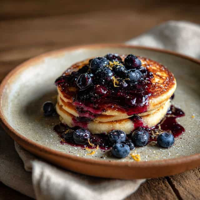Blueberry pancakes