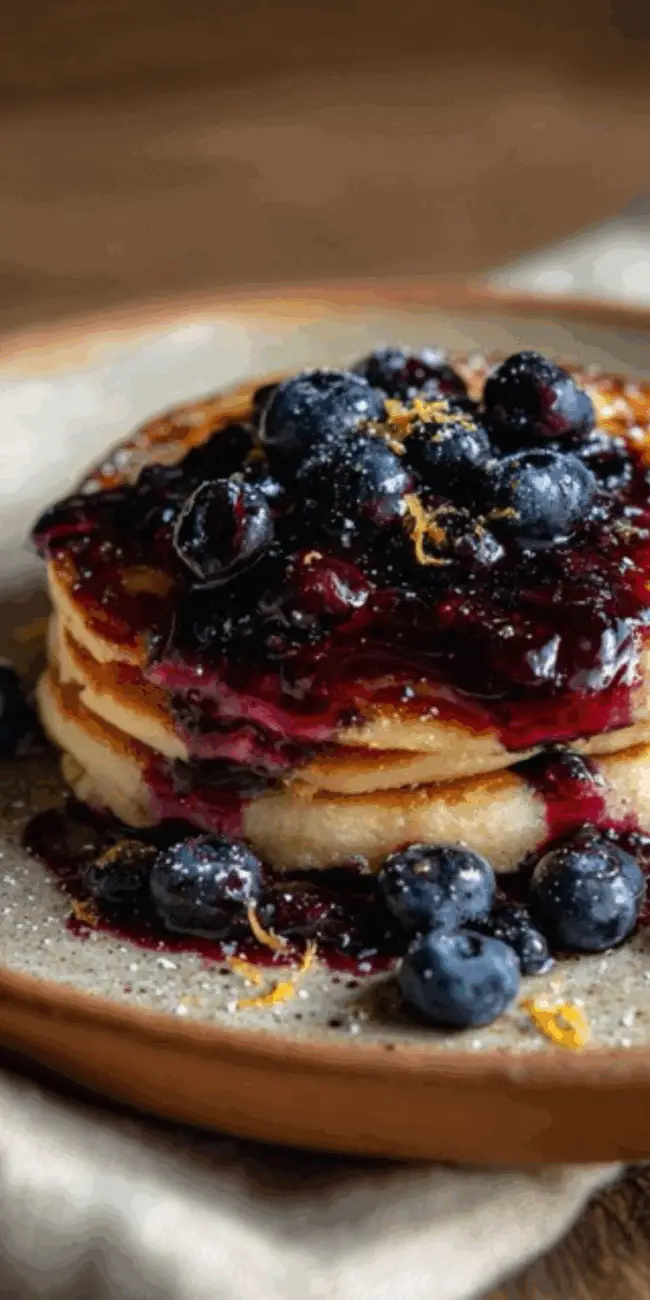 Blueberry pancakes