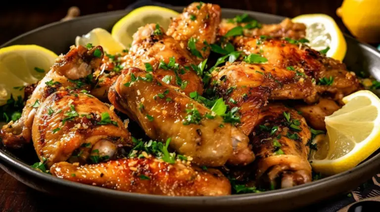 Air fryer crispy lemon garlic chicken - the waddle and cluck