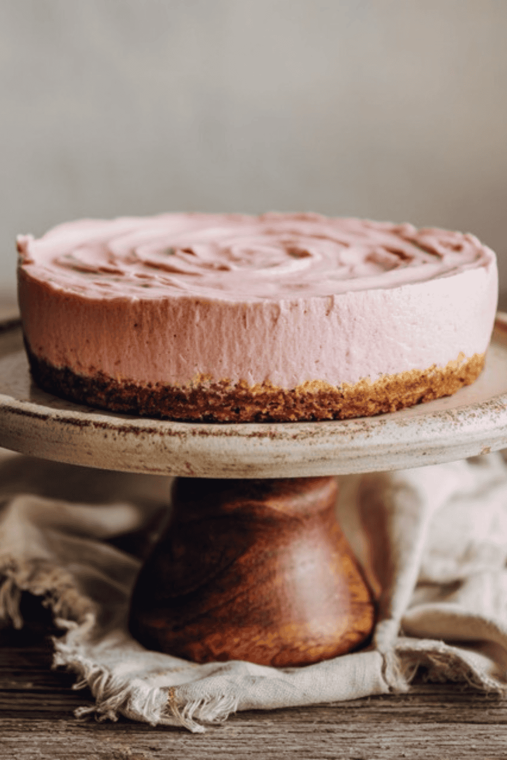 Pink velvet cheesecake