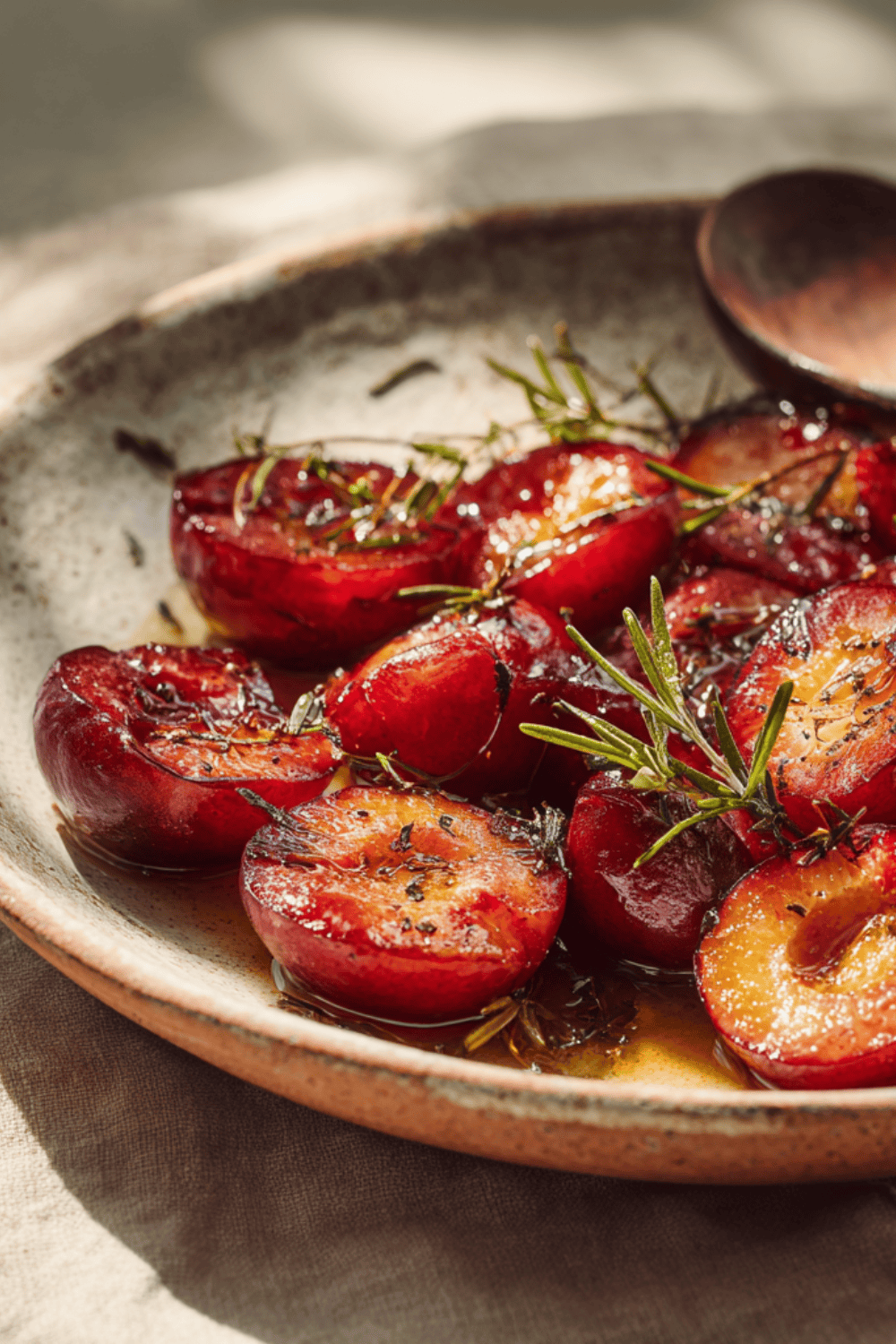 Roasted sand plums