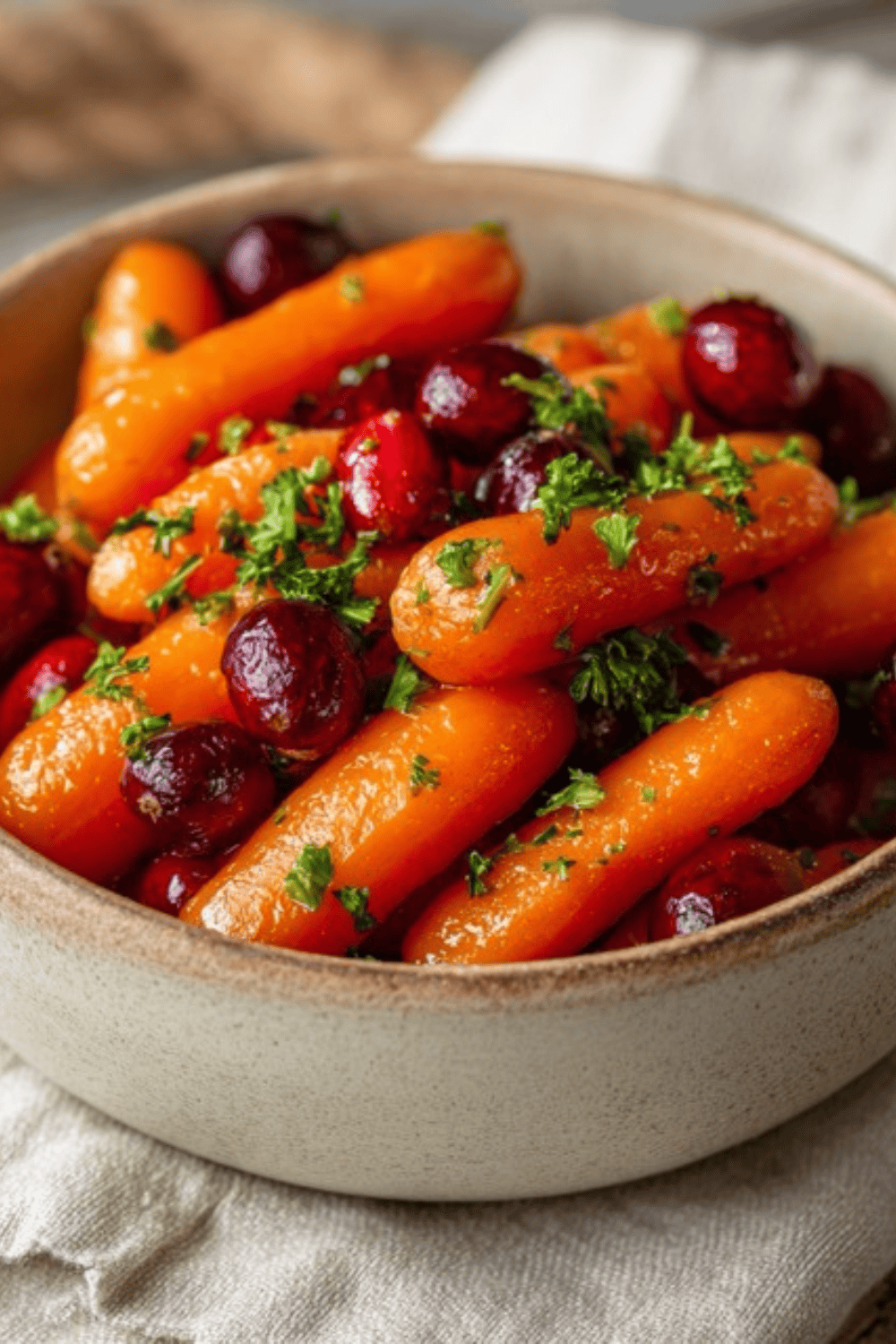 Cranberry glazed carrots