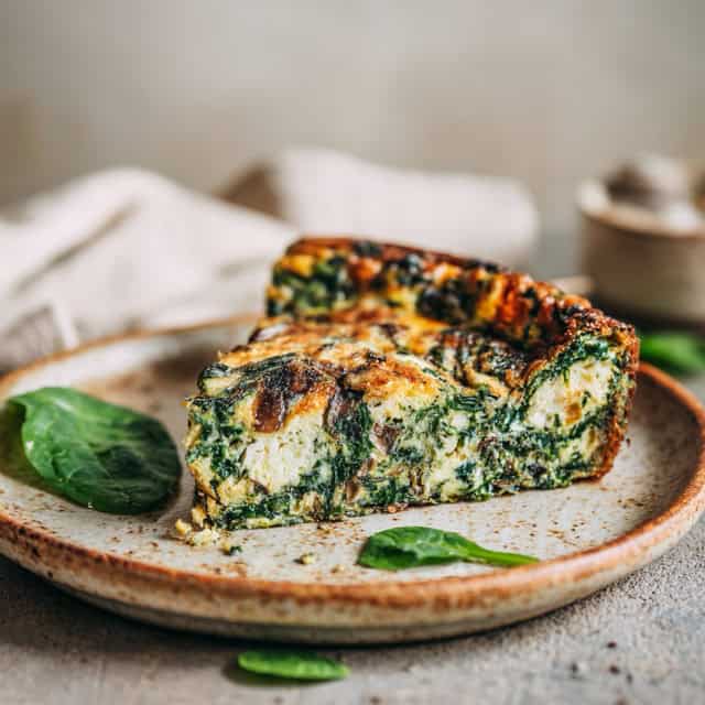 Spinach And Mushroom Frittata 5 Spinach and mushroom frittata