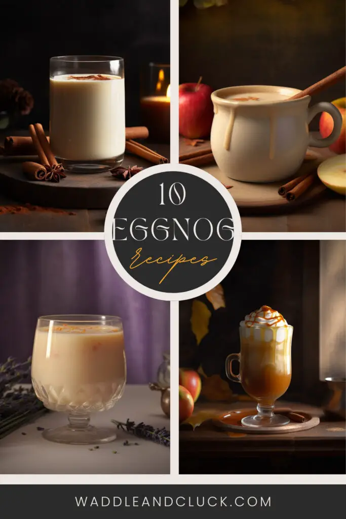 10 Cozy And Unique Eggnog Recipes For The Holiday Season 1 Orange black white collage autumn pumpkin coffee pinterest pin
