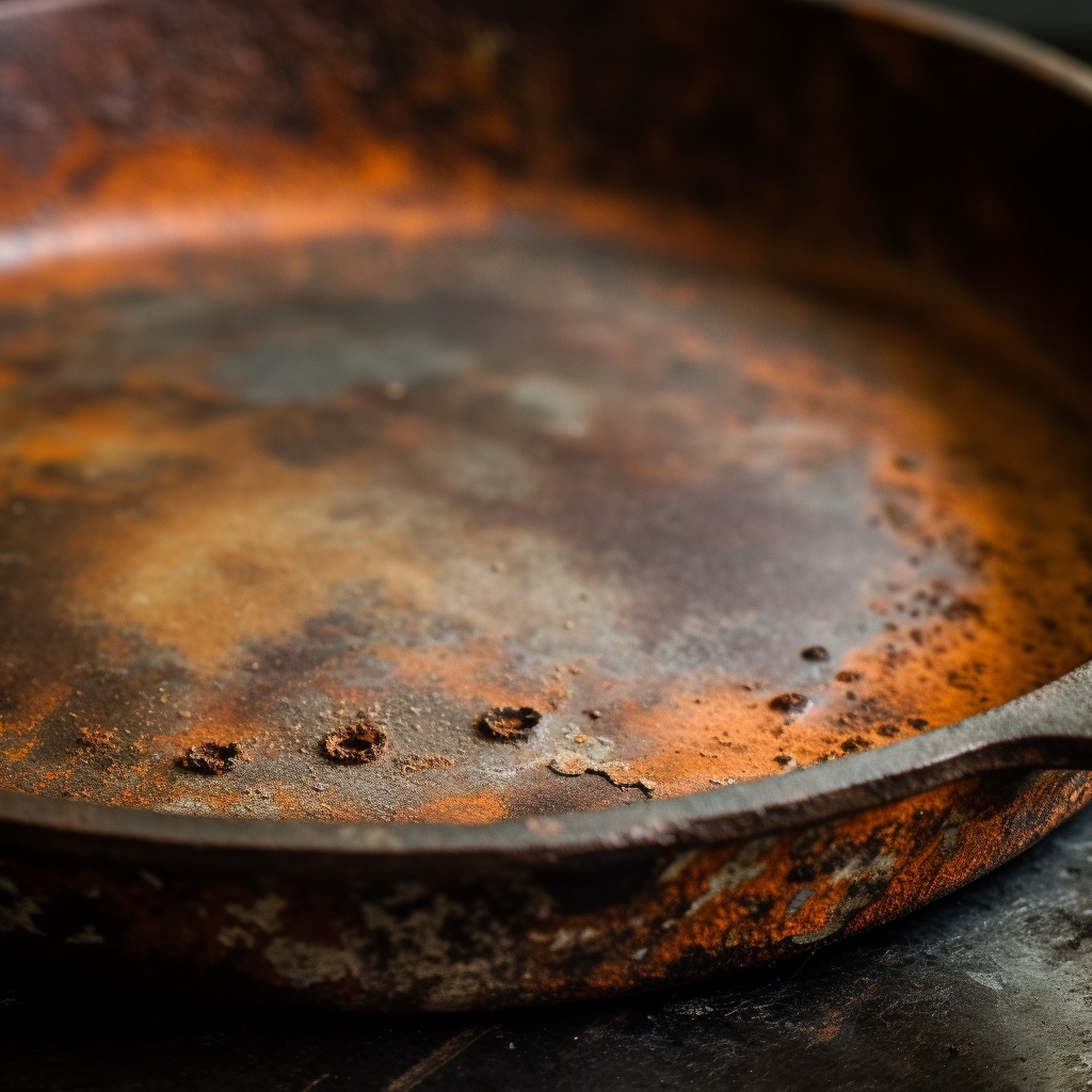 How To Clean A Cast Iron Skillet 4 Rusty cast iron skillet