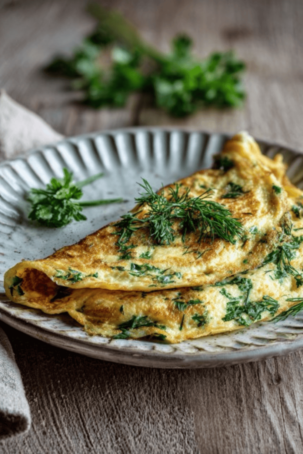 Fresh herb omelet