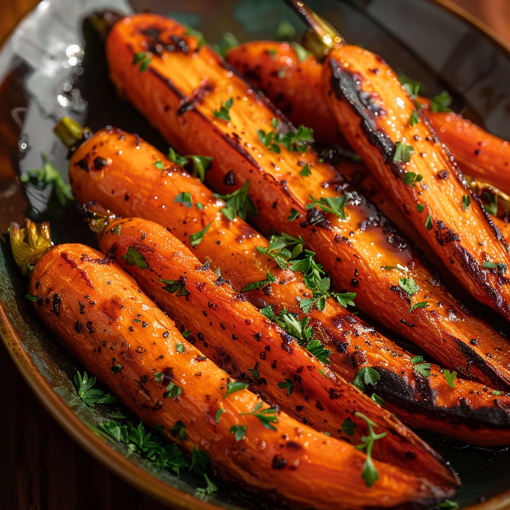 Roasted Honey Glazed Carrots With Fresh Herbs 10 Roasted honey glazed carrots with fresh herbs