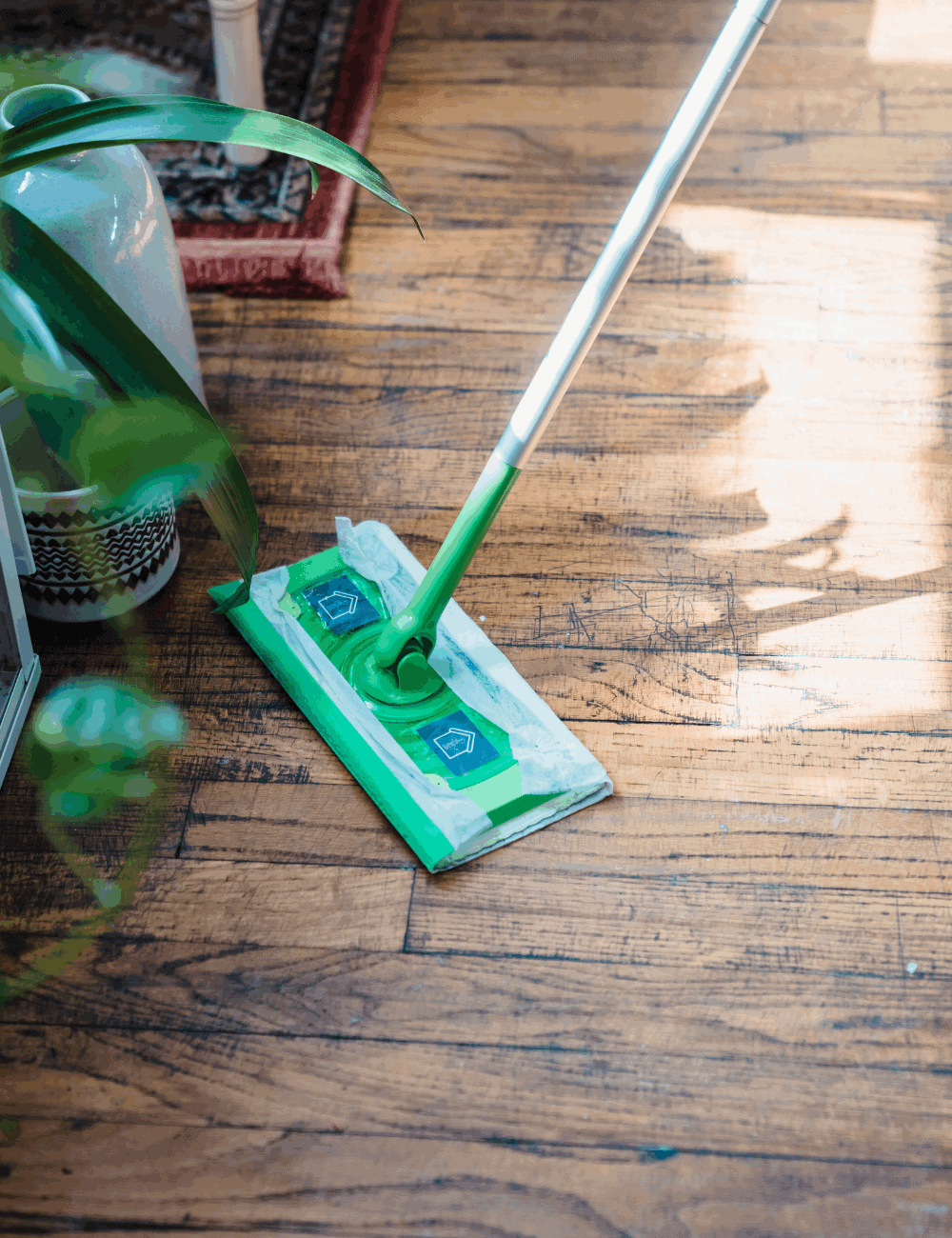 Cleaning hardwood floors