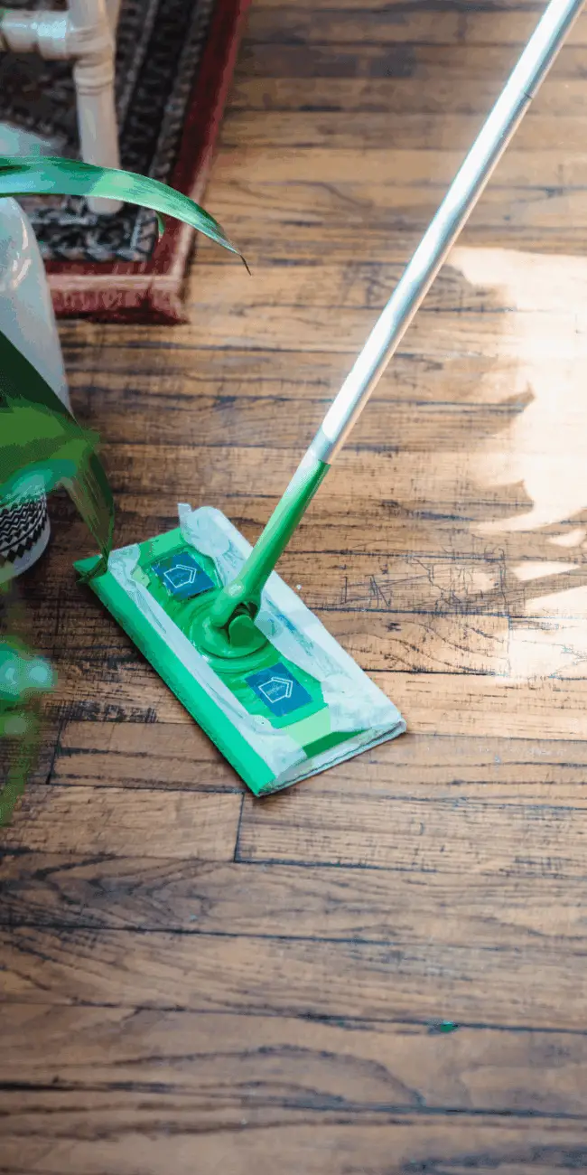 Cleaning hardwood floors