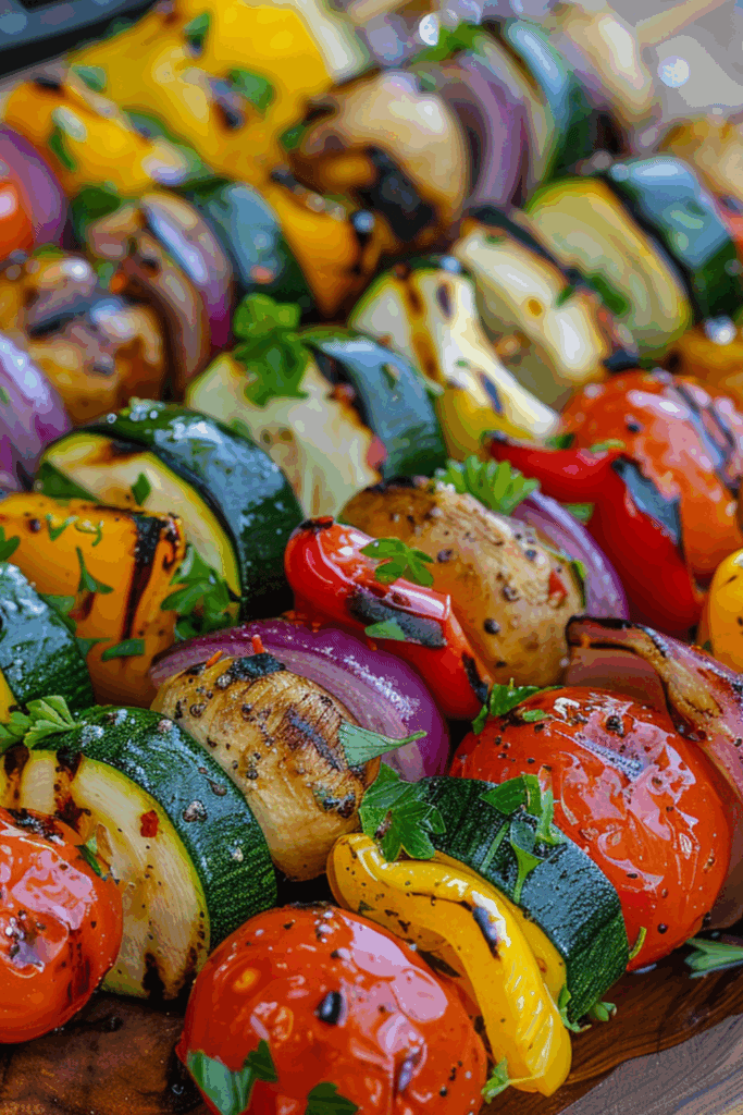 Grilled vegetable skewers