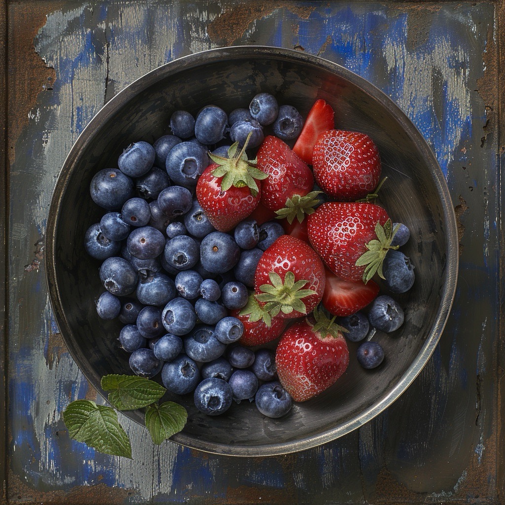 Red, White, And Blue Patriotic Popsicles 9 Strawberries and blueberries patriotic popsicles