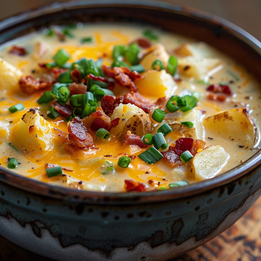 Homemade Loaded Baked Potato Soup 11 Loaded baked potato soup