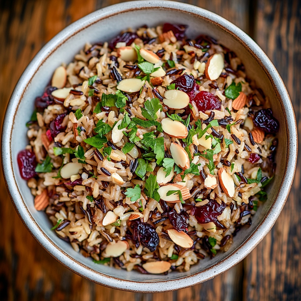 Cranberry and wild rice pilaf