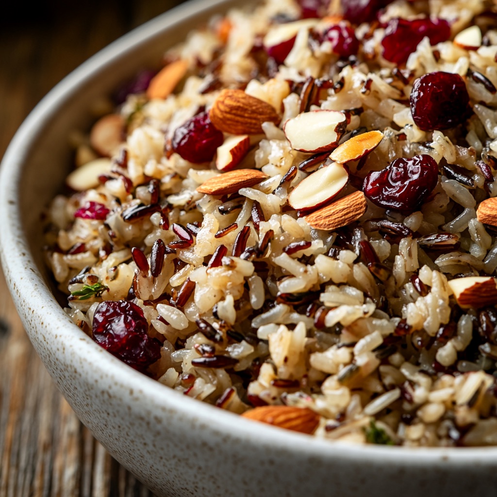 Cranberry and wild rice pilaf