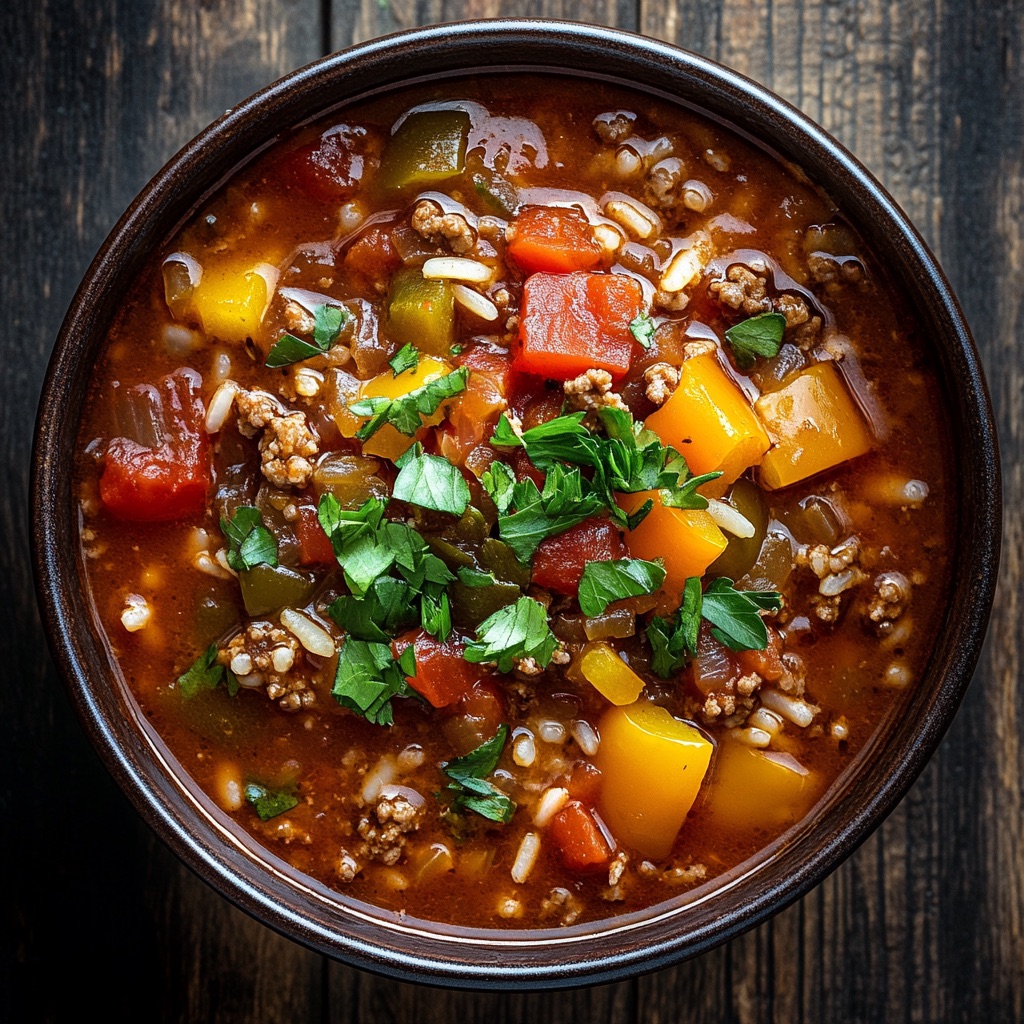 Stuffed pepper soup