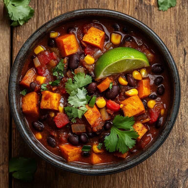 Sweet potato and black bean chili