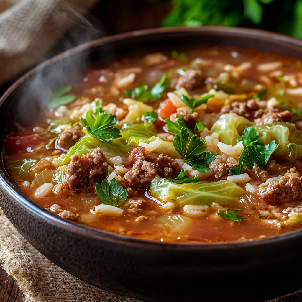 Cabbage roll soup