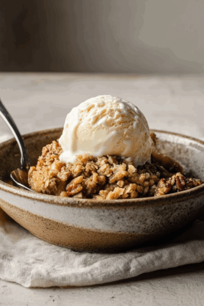 Rustic apple crisp