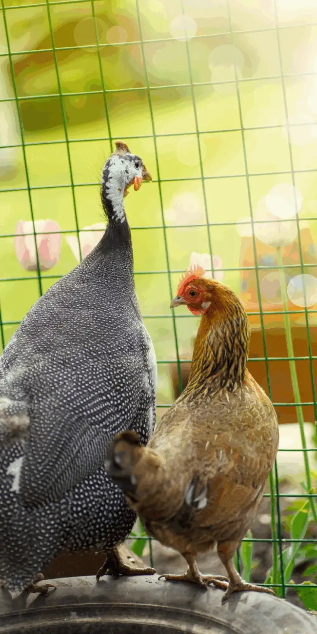 Can chickens and guineas live together