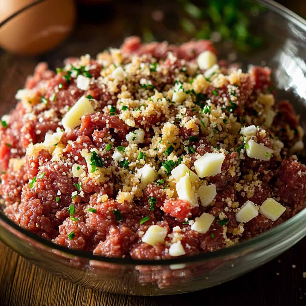 Salisbury Steak: A Classic Comfort Food 9 Ground beef mixture for salisbury steak