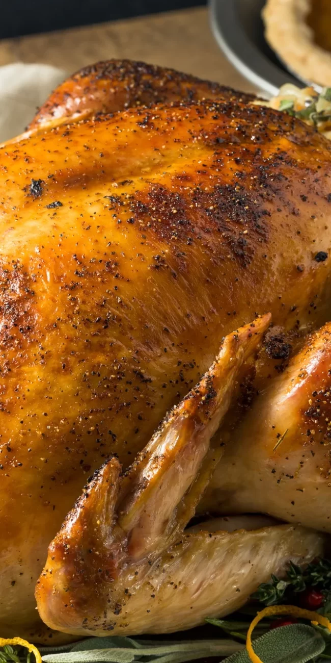 Whole Roasted Turkey Dinner For Thanksgiving