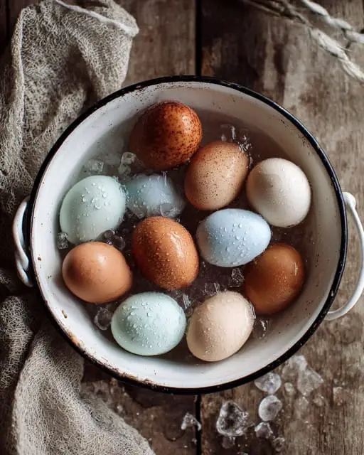 How To Boil An Egg 3 Ways: Soft, Medium &Amp; Hard 3 Eggs in ice bath medium