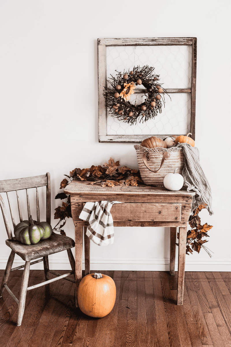 Cozy fall home decor on a budget