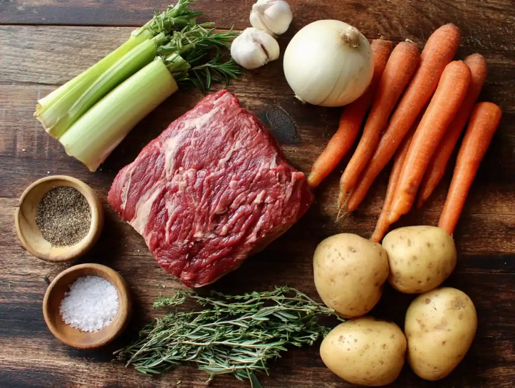 Pot roast ingredients