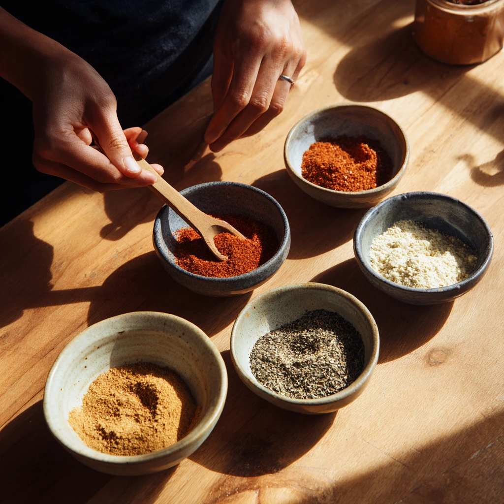 Homemade taco seasoning ingredients